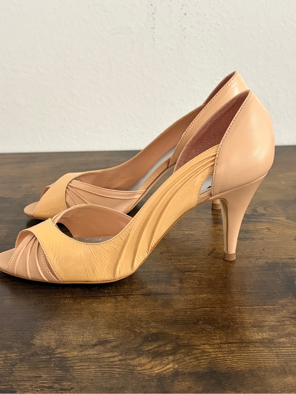 BCBGirls Tan Open Toe Heels | Size 7 | 3" Heels - Picture 5 of 13